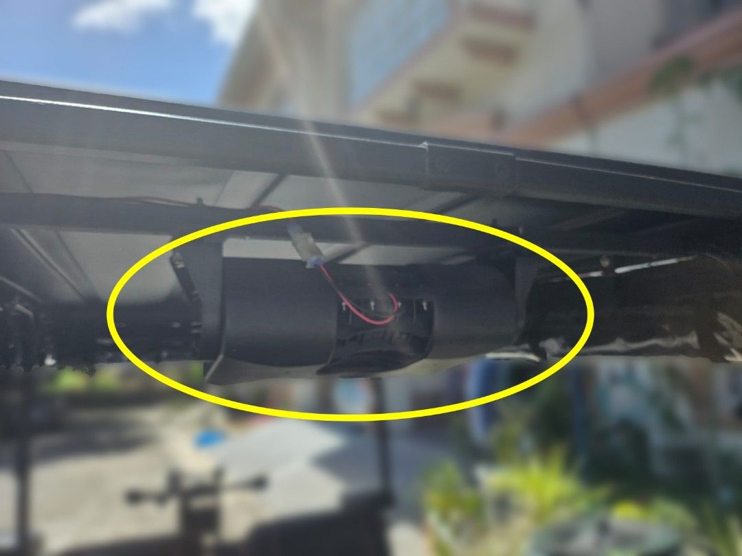 GOLF CART MOUNTED ELECTRIC FAN (Category: Golf) located in Quezon City. Submitted by cebcar (Listing ID 1279284631, Image 3). Description: 12V Golf Cart Electric Fan suitable for hot weather.
