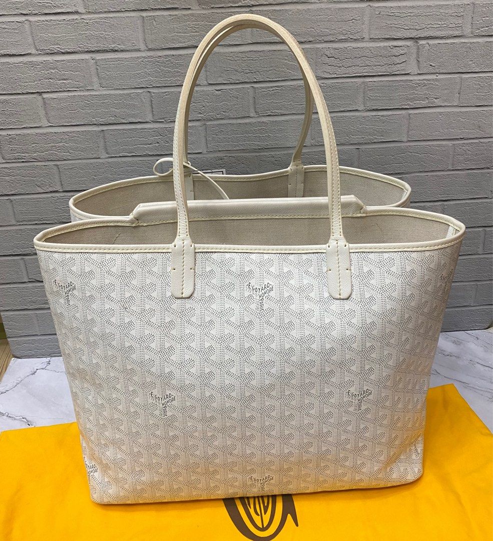 GOYARD isabella tote 2019 white Size 35x28x22 Db pouch 38 5