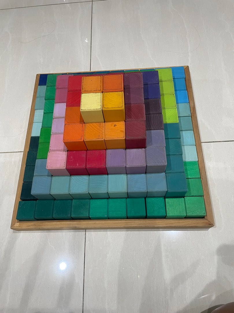 Grimms wooden toy pyramid, Hobbies & Toys, Toys & Games on Carousell
