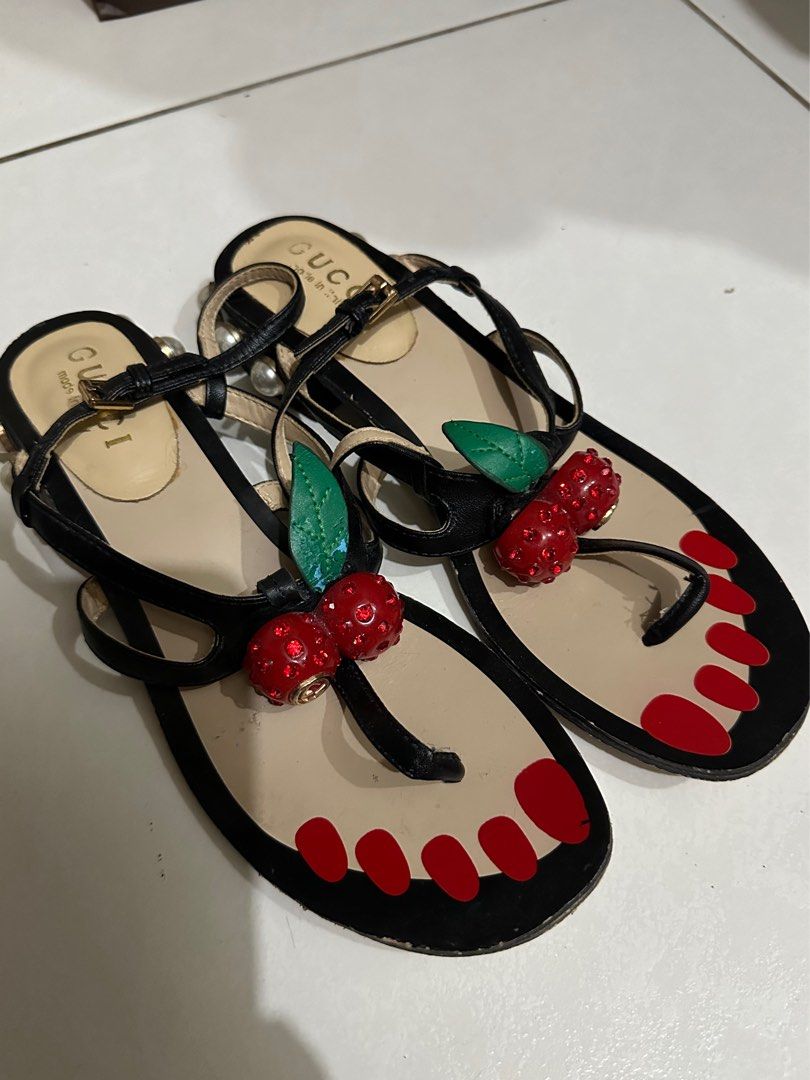 Gucci cherry on sale sandals