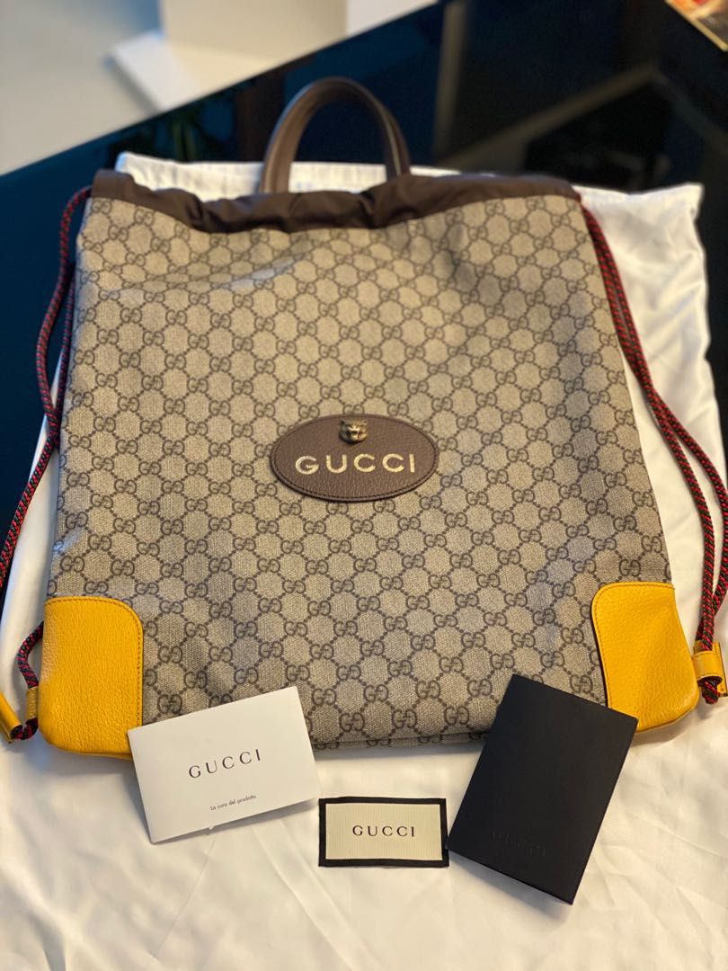 Gucci online drawstring bag