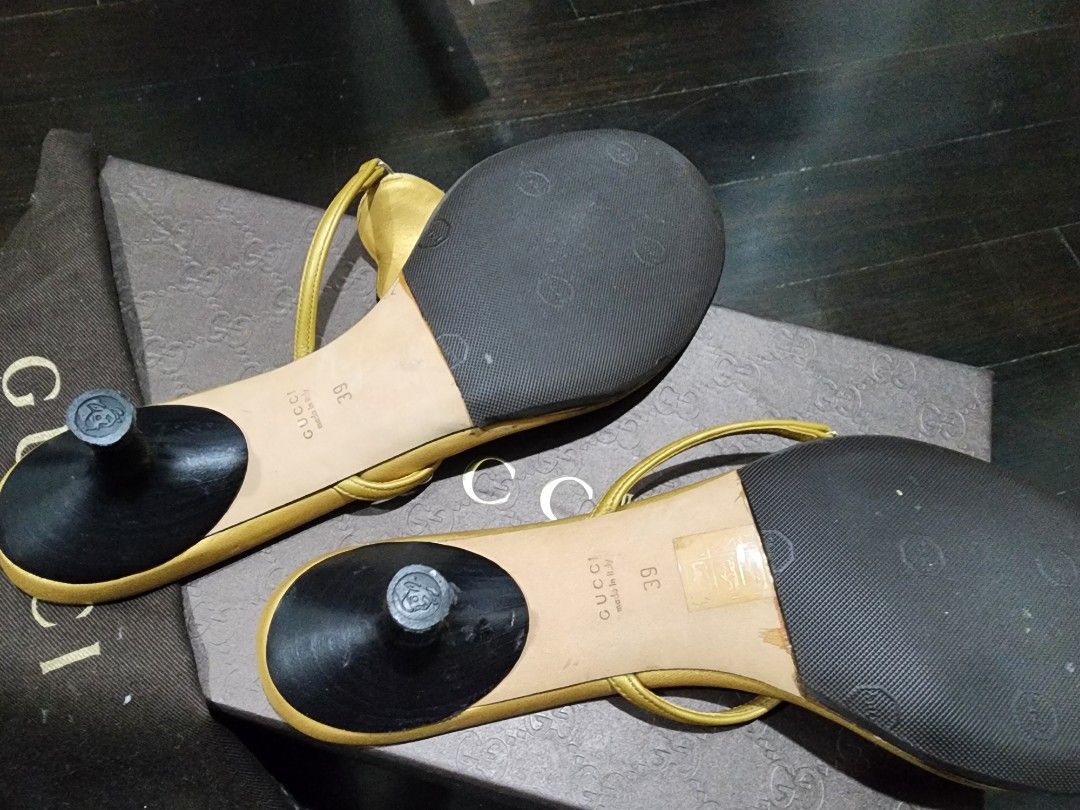 Gucci kitten heel discount sandals