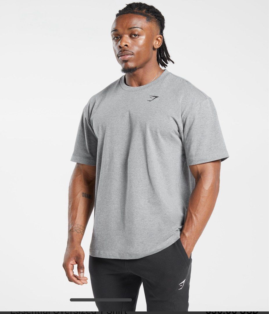 Gymshark Essential oversized T shirt, Men's Fashion, Activewear on Carousell