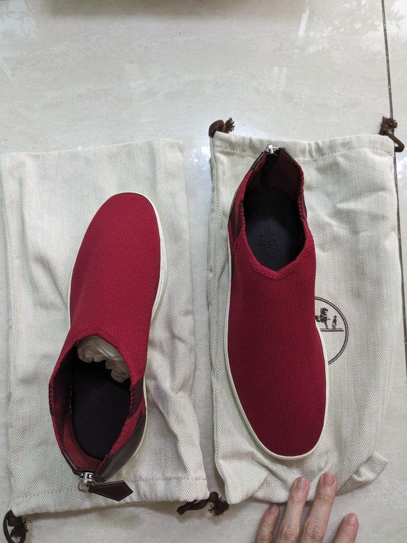 Hermes Red sneakers 39 Women s Fashion Footwear Sneakers on