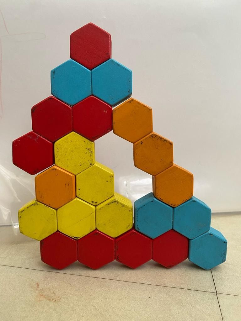 HexActly wooden blocks for children