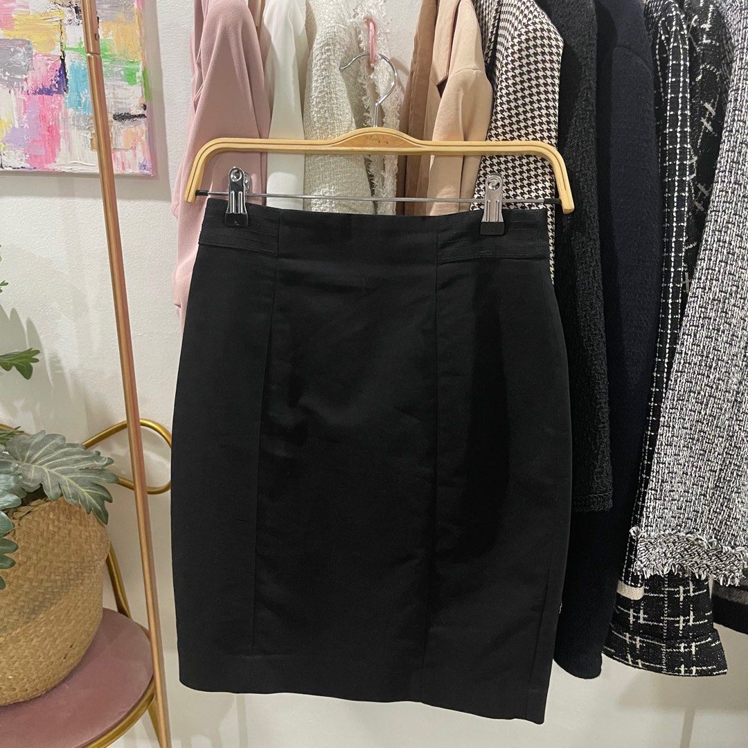 Black work skirt h&m discount