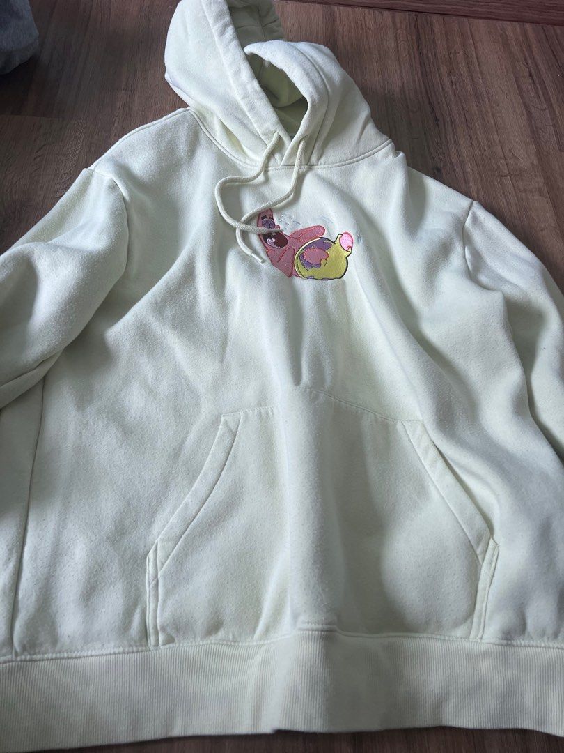 H M Neon green hoodie