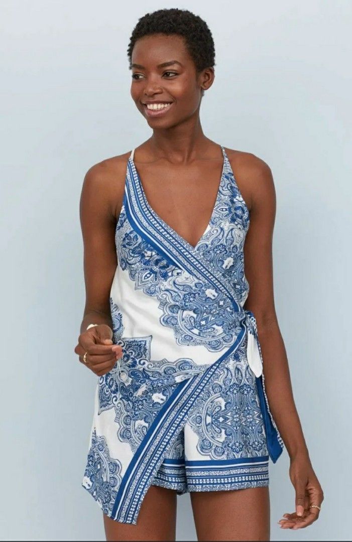 H&m satin jumpsuit hot sale