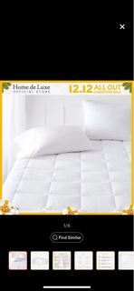 Home de Luxe 5* Hotel Quality Comfort Layer Protect Deluxe Bed Pad/Mattress Protector - White (Queen)