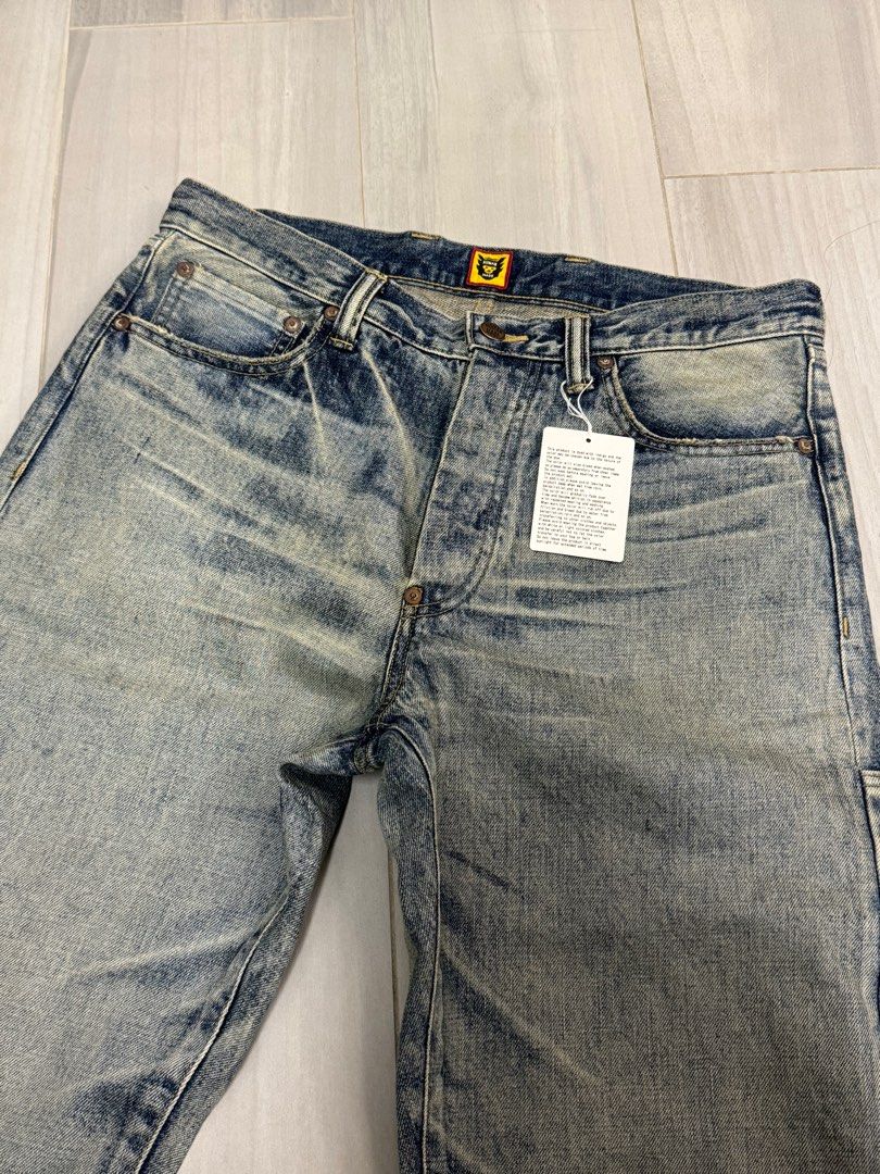 Human Made x Kaws Made Denim Pants #2 jeans 牛仔褲, 男裝, 褲＆半截