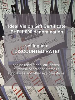 Ideal Vision Gift Certificate