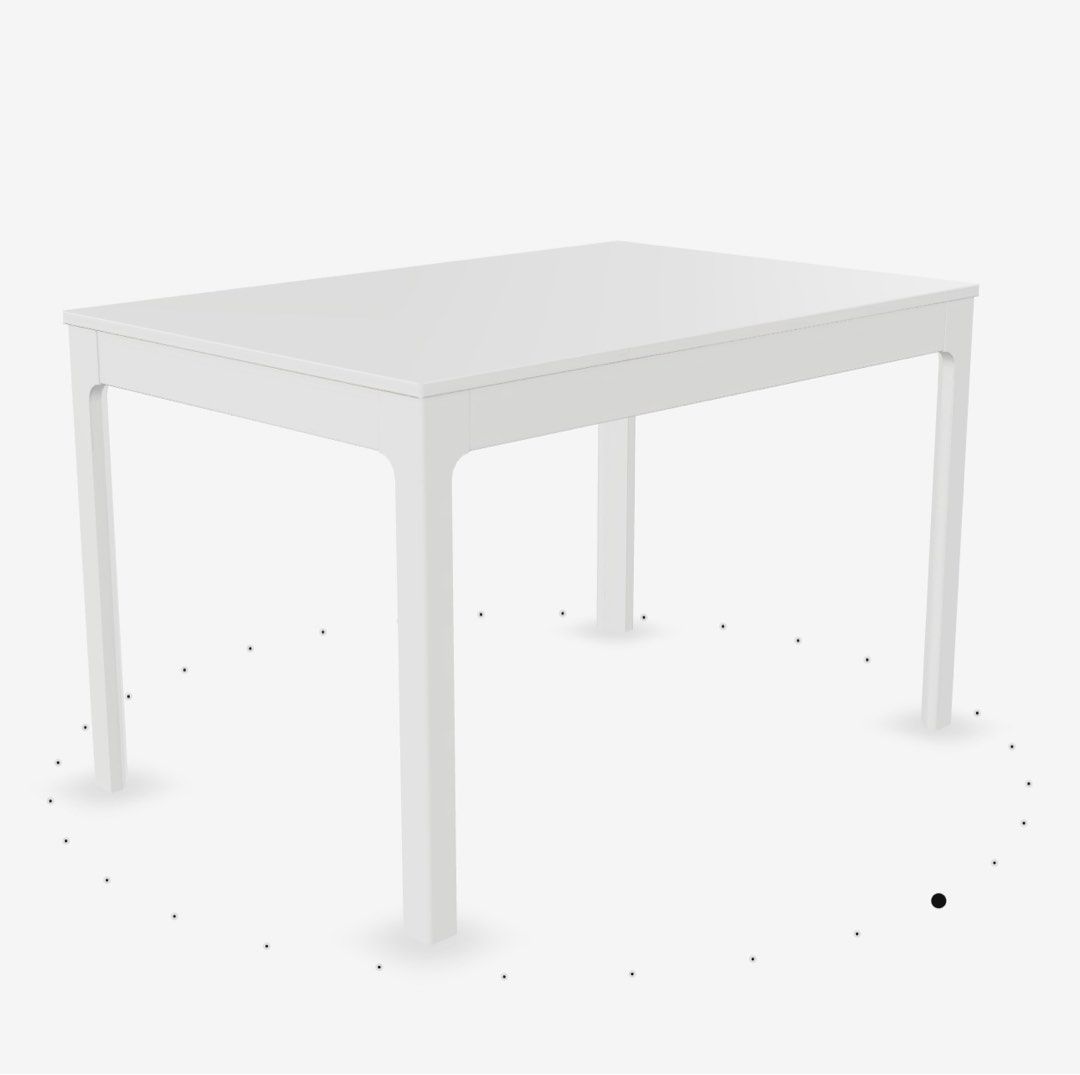 Ikea Dining Table Extendable White, Furniture & Home Living, Furniture