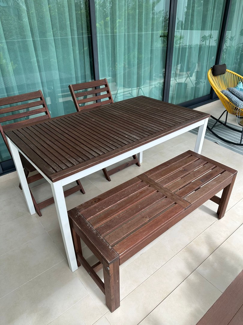 Ikea bench set best sale