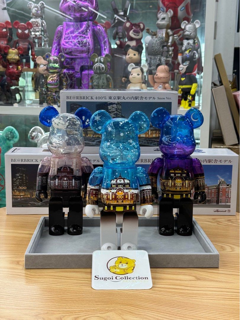 BE@RBRICK ベアブリック 東京駅丸の内駅舎モデル Snow Ver. 100%