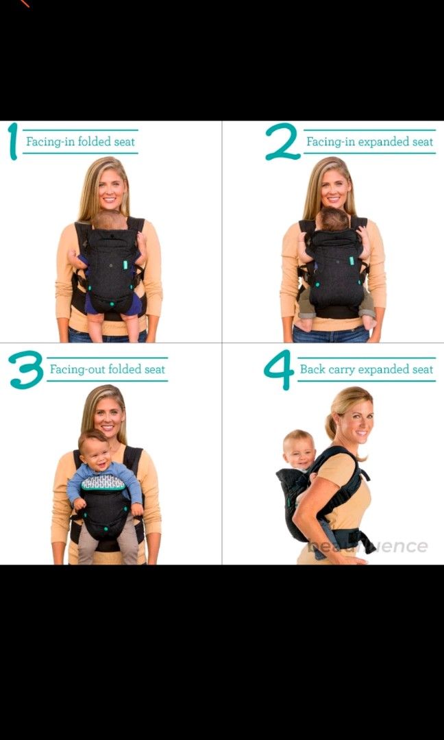Infantino Flip 4 in 1 Convertible Baby Carrier Babies Kids