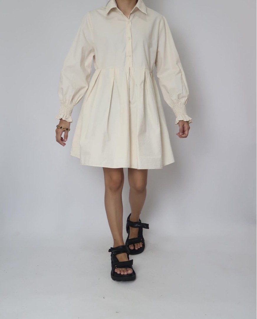 Cyprus Mini Dress - Ivory main image 0