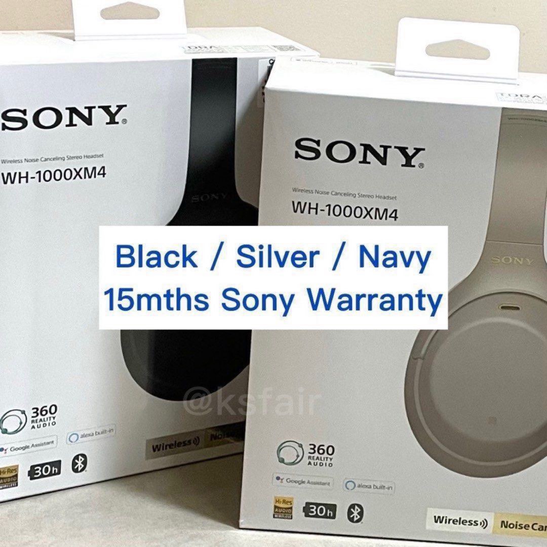 INSTOCK] [15mths Sony Warranty] SONY WH-1000XM5 XM5 WH1000XM5 Black Navy  Midnight Blue Silver Local Set New BNIB Sealed New Release, Audio,  Headphones & Headsets on Carousell