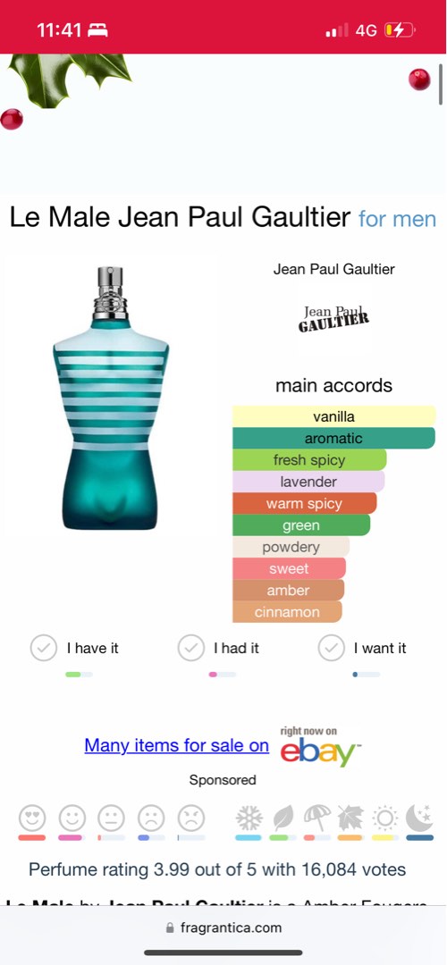 Fragrantica jean paul discount gaultier ultra male