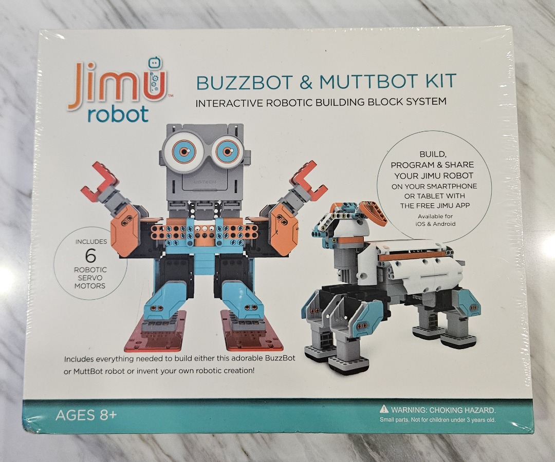 Jimu robot buzzbot outlet and muttbot kit