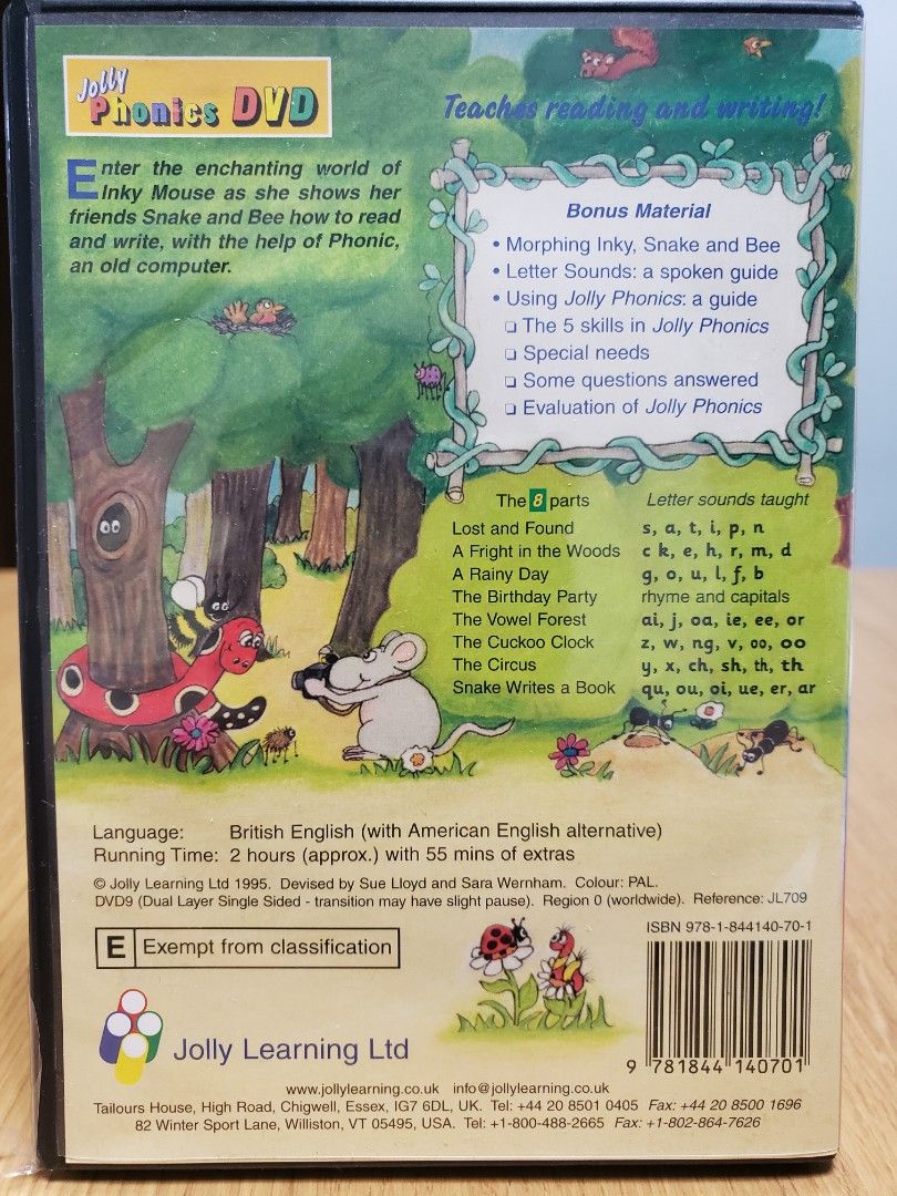 Jolly Phonics DVD, 興趣及遊戲, 書本 & 文具, 兒童書籍 - Carousell
