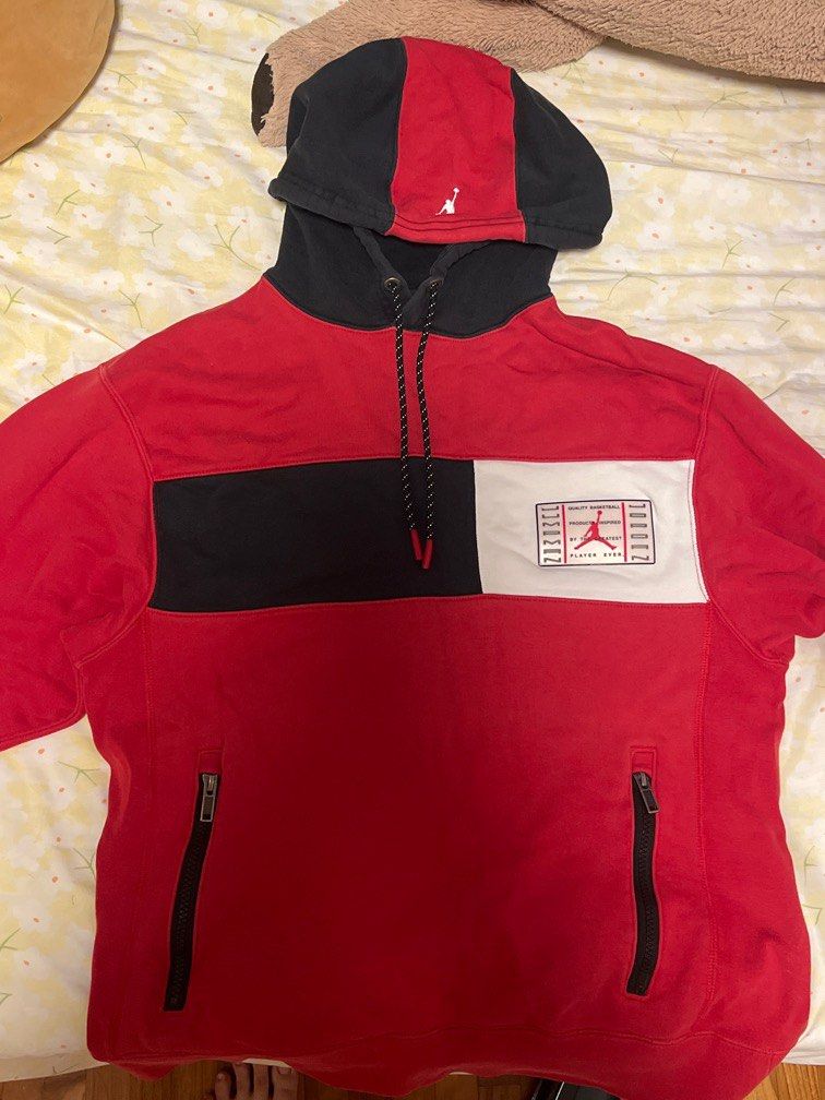 Red jordan sweater on sale