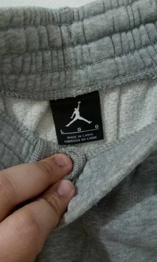 Jordan Light Grey Sweatpants (Category: Activewear) located in Pasay City. Submitted by 22stacks (Listing ID 1279403371, Image 3). Description: Solid pa ...Meron nga lang washable stain pero kayang kaya labahan.
