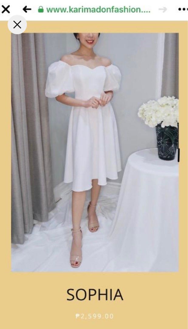 Katimadon Sophia Wedding Dress (Category: Dresses) located in Makati City. Submitted by gelly_bee (Listing ID 1279435277, Image 2). Description: Used only once in my friends wedding. In perfect condition..