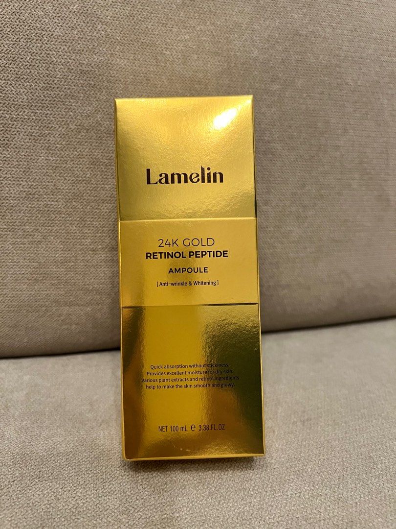 Lamelin 24K Gold Retinol Peptide Ampoule, Beauty & Personal Care