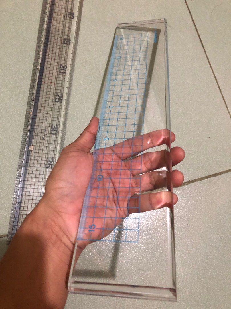 Large long heavy duty set of grid type rulers, Hobbies & Toys ...