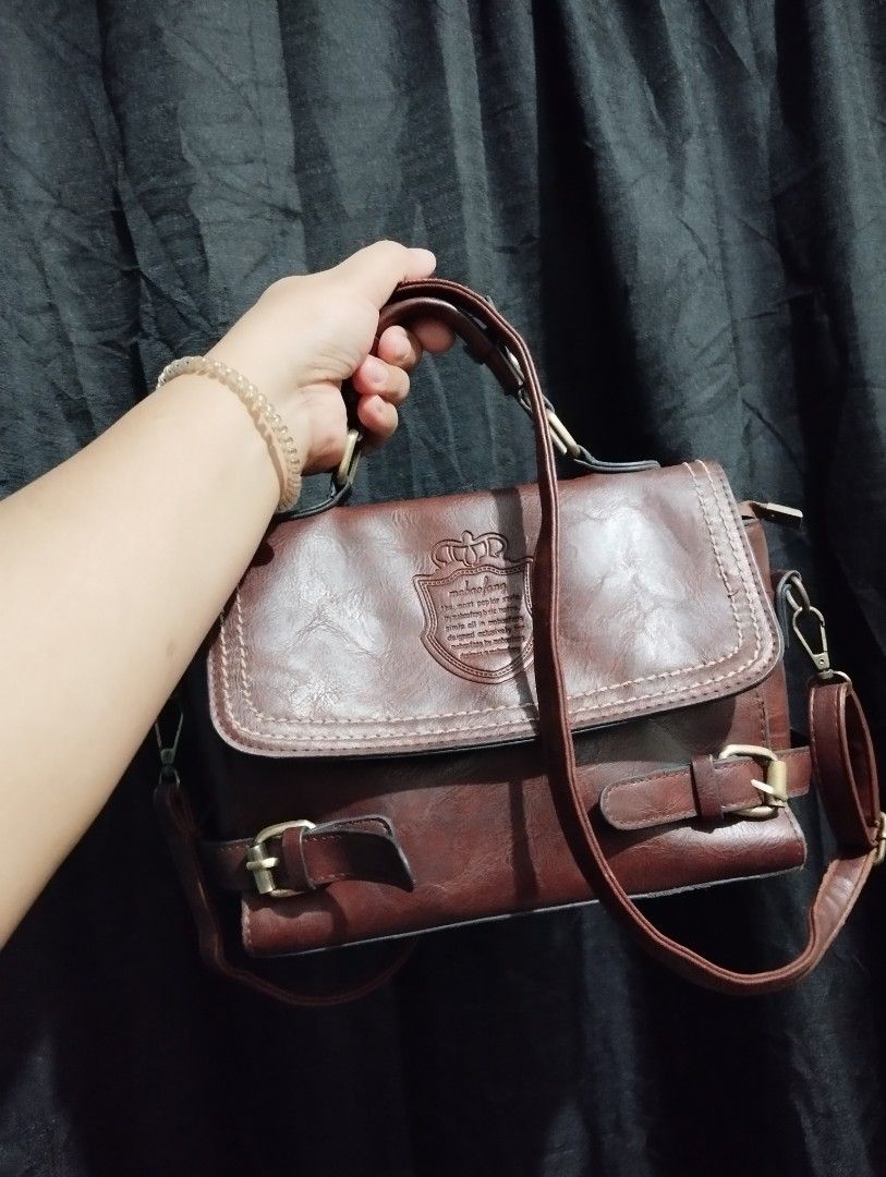 Leather cross body bag, Luxury, Bags & Wallets on Carousell
