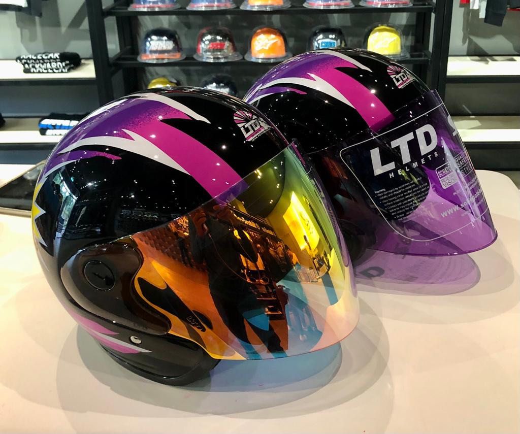 Purple shop motorcycle gear