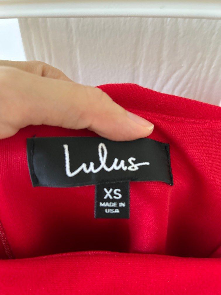 Lulus off shoulder red dress Women s Fashion Dresses Sets