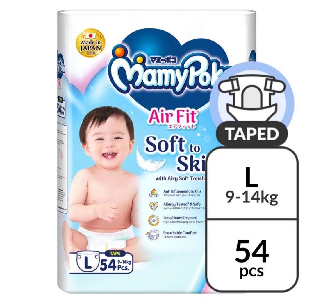 Amazon.com : MamyPoko Pants Extra Absorb Diapers Monthly Pack, Large (Pack  of 96) : Baby