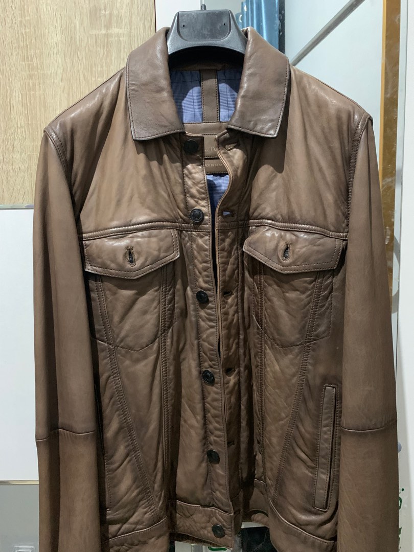 Massimo Dutti Jaket Kulit Leather