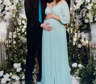 Maternity long gown