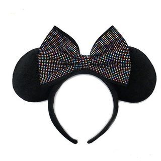 Minnie Mouse Ears Headband Rainbow Studs