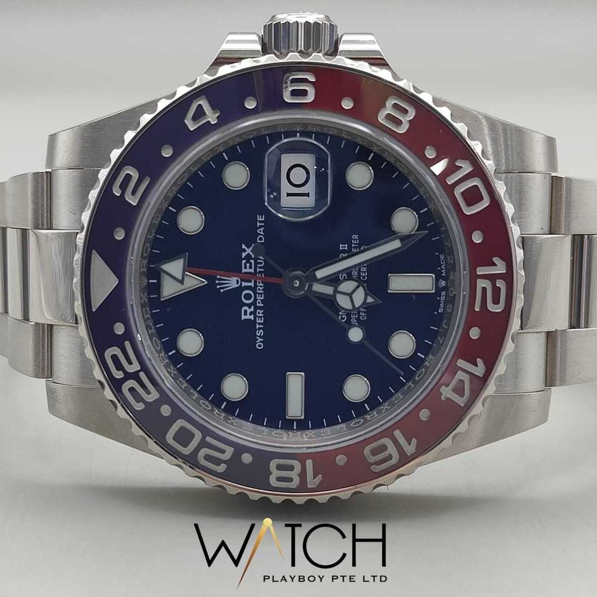 Gmt pepsi sales blue dial
