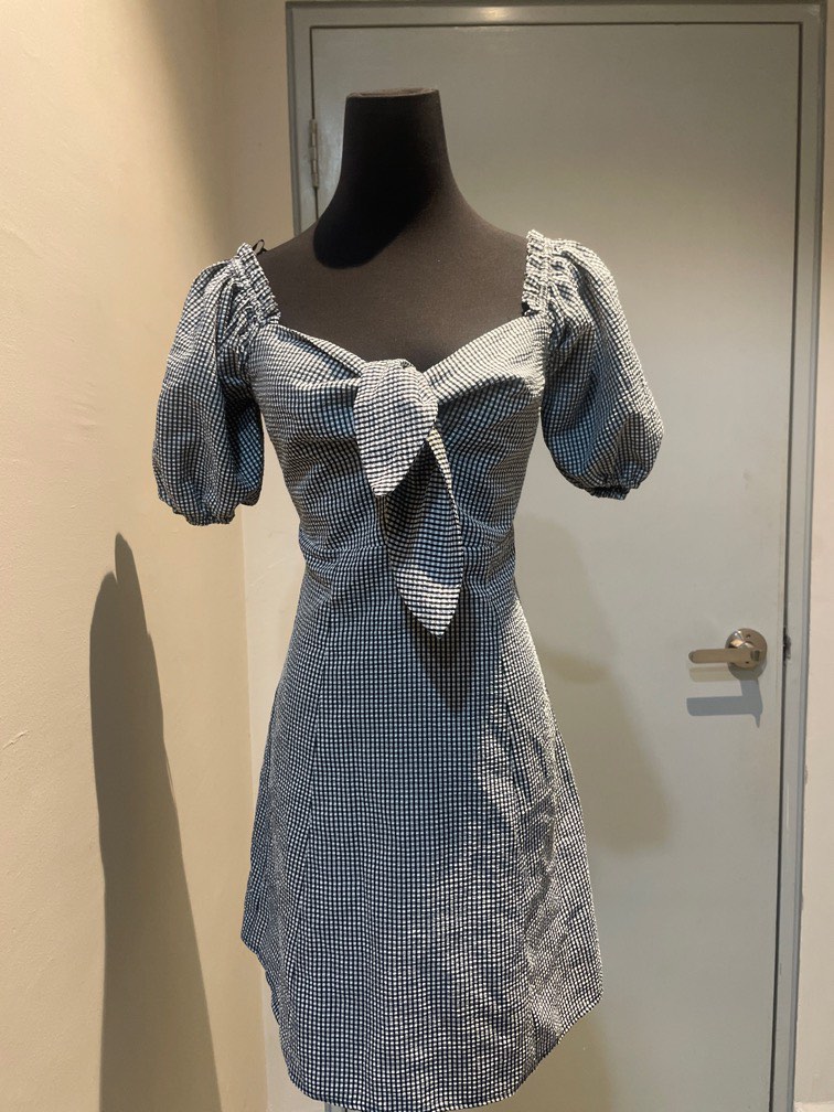 Miss Selfridge Gingham Mini Dress Women s Fashion Dresses Sets
