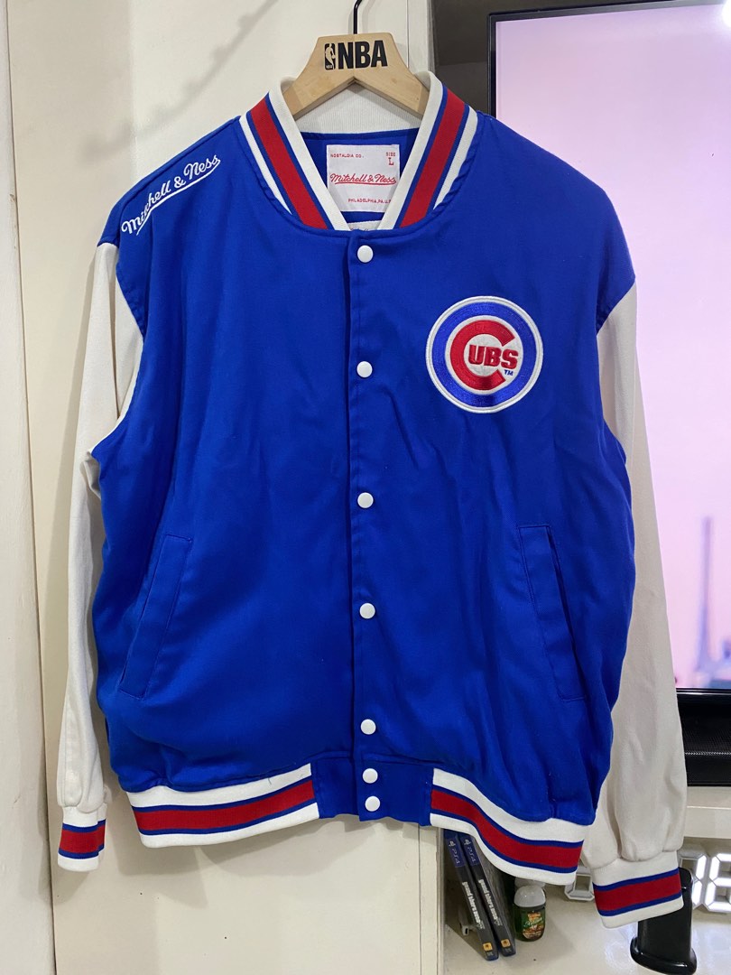 Mitchell ness cubs varsity jacket Men s Fashion Coats Jackets