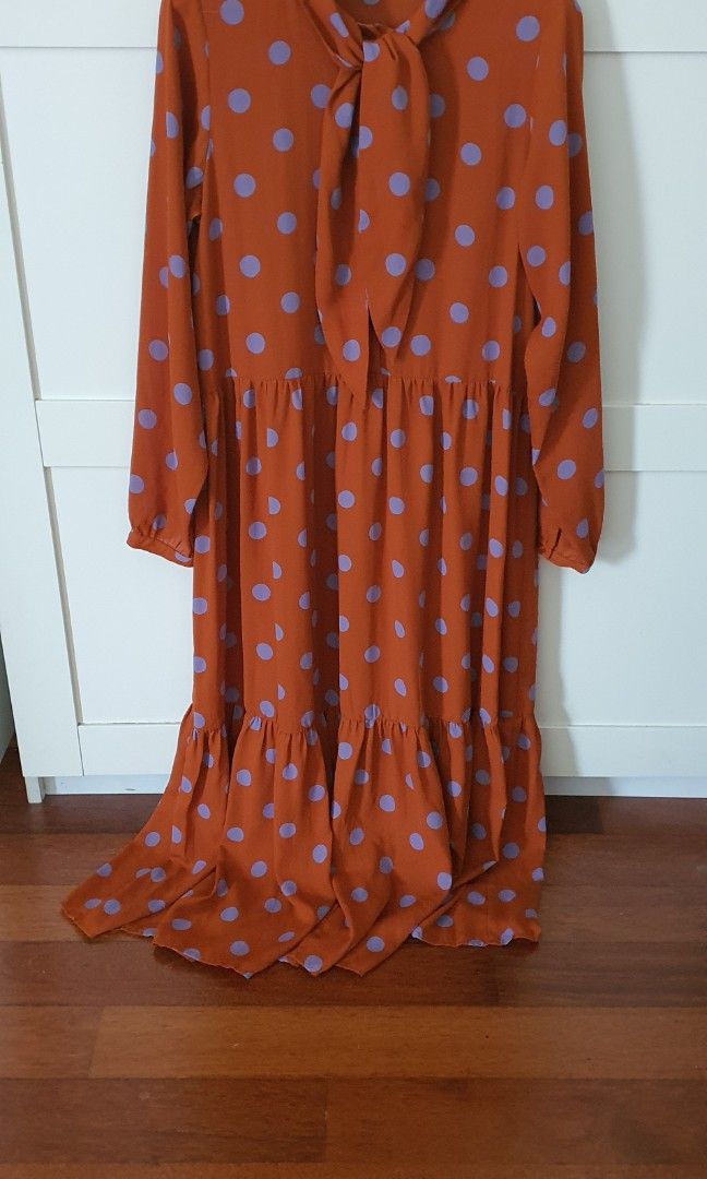 Monki hotsell orange dress