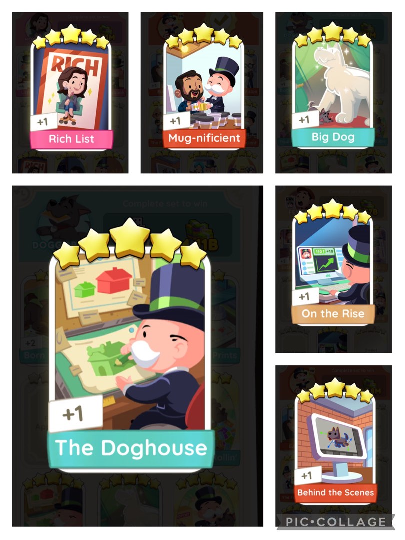Monopoly Go ! Rich list & Big dog & the doghouse & on the rise & mug