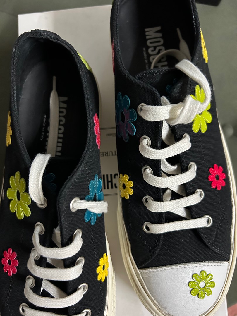 moschino floral print shoes Men s Fashion Footwear Sneakers on
