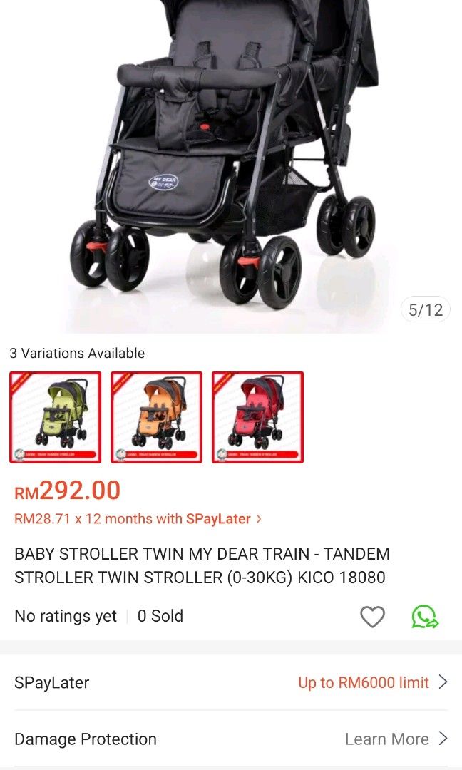 My dear twin stroller sales