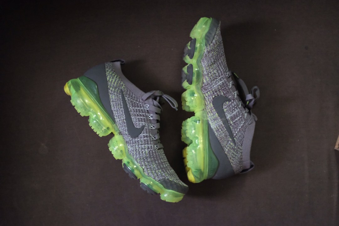 Nike Air VaporMax Flyknit 3 Gunsmoke Volt Men s Fashion Footwear