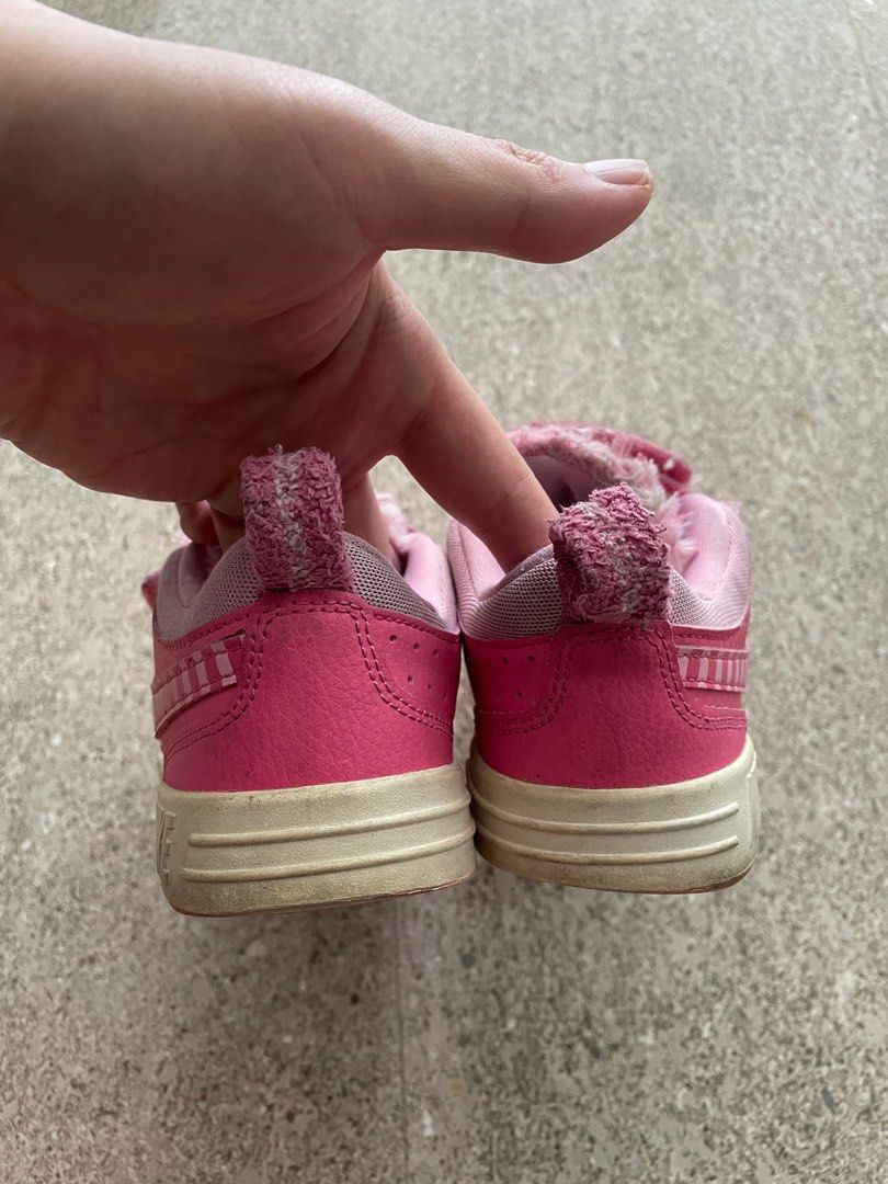 pink fuzzy nike shoes