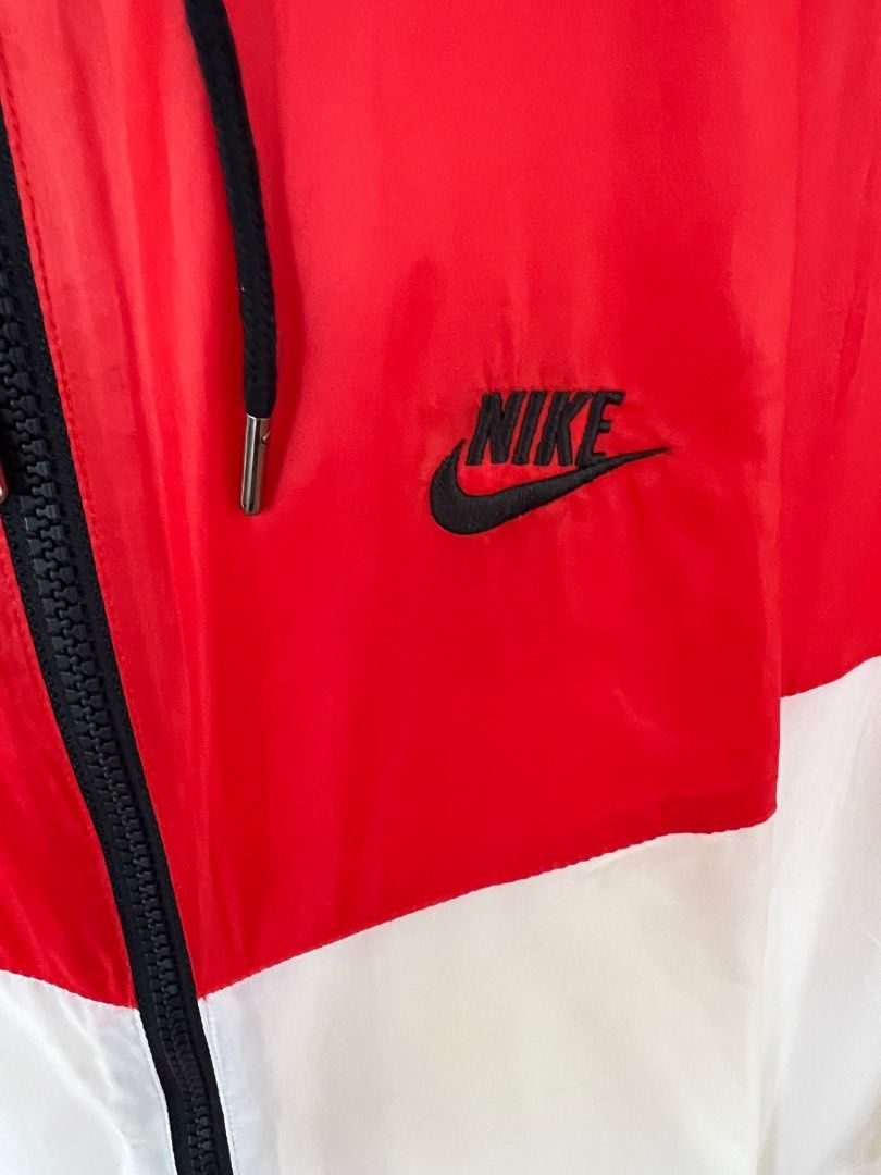 Red and sales white nike windrunner