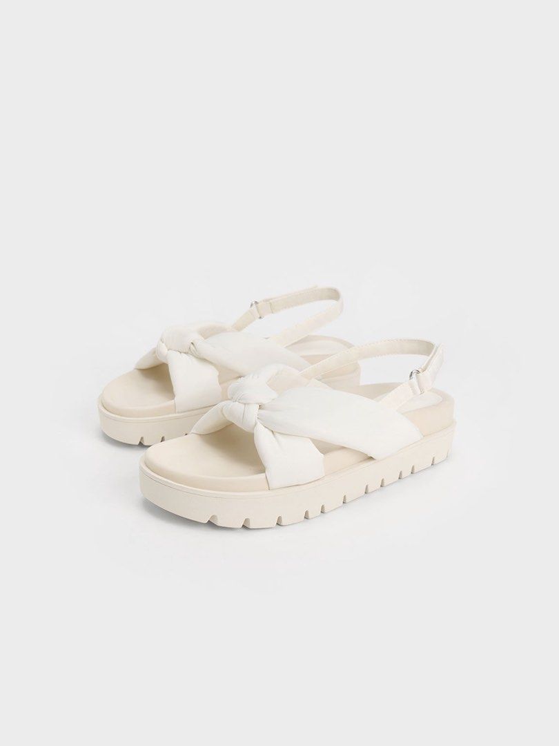 White flatform sandals hotsell