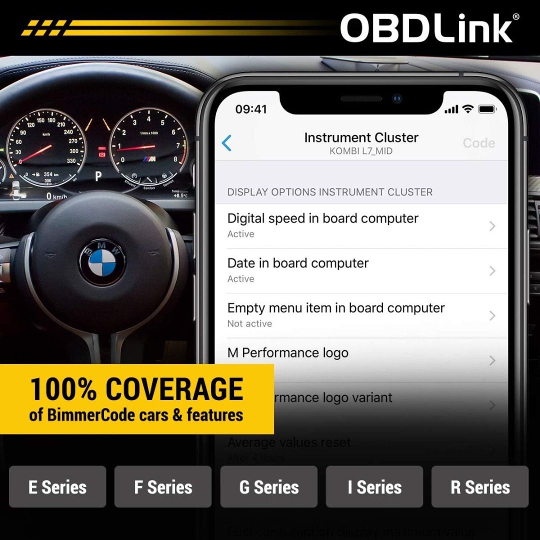 OBDLink CX Bimmercode Bluetooth 5.1 BLE OBD2 Adapter for BMW/Mini ...