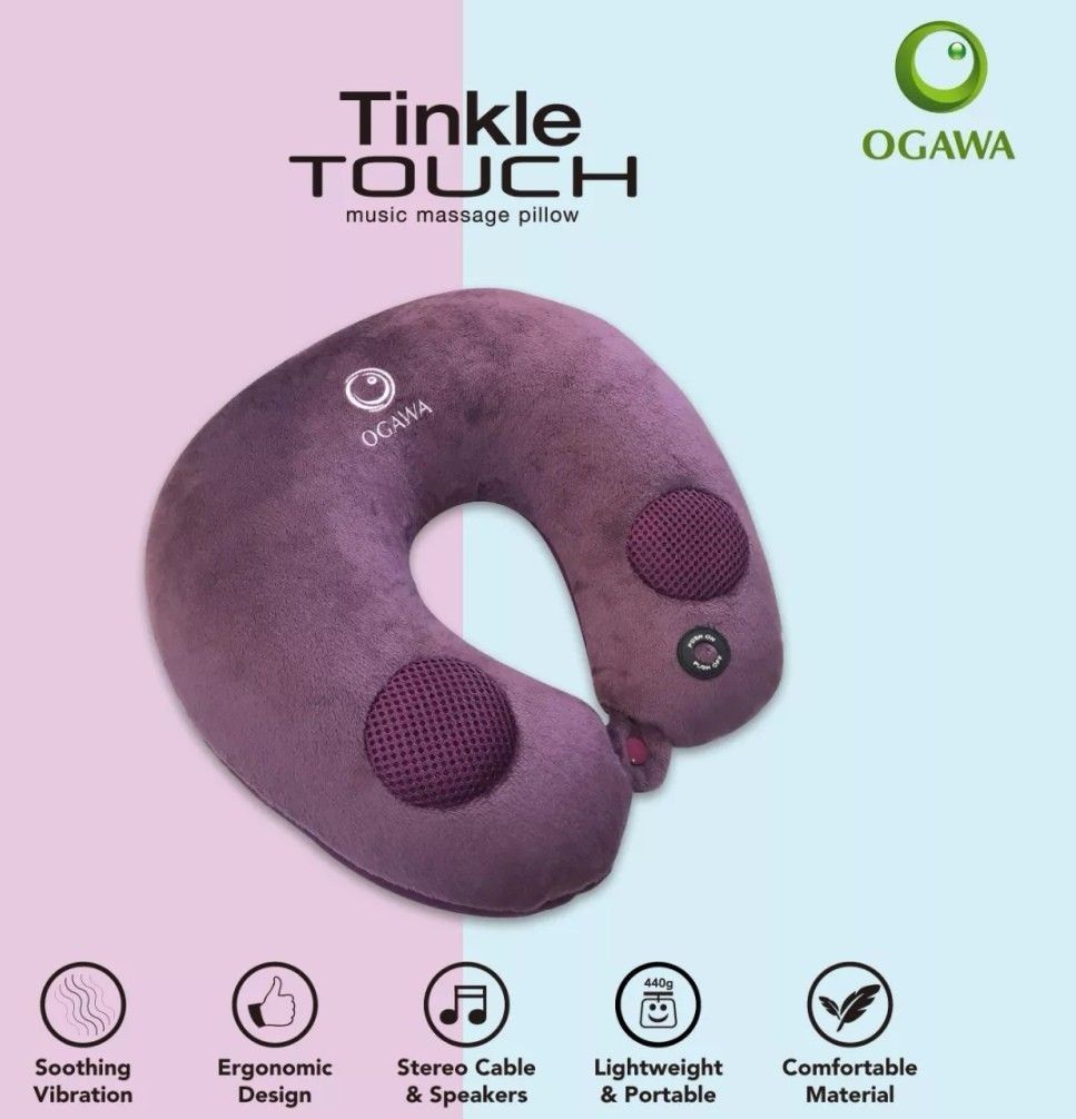 OGAWA Tinkle Touch Music Vibration Massage Pillow Health