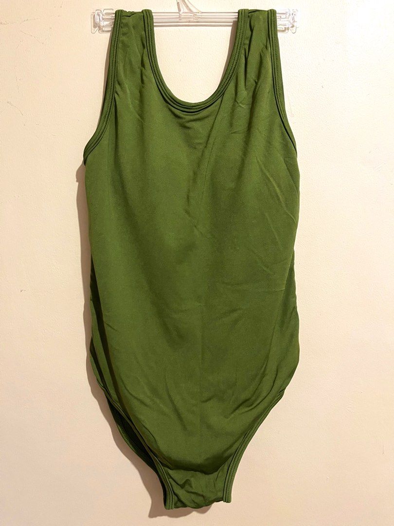 Olive Green Swimsuit, Women's Fashion, Swimwear, Bikinis & Swimsuits on ...